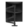 Ergotron LX Series LX Dual Stacking Arm, Tall Pole, Matte Black