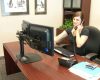 Ergotron DS Series DS100 Dual Monitor Desk Stand, Horizontal
