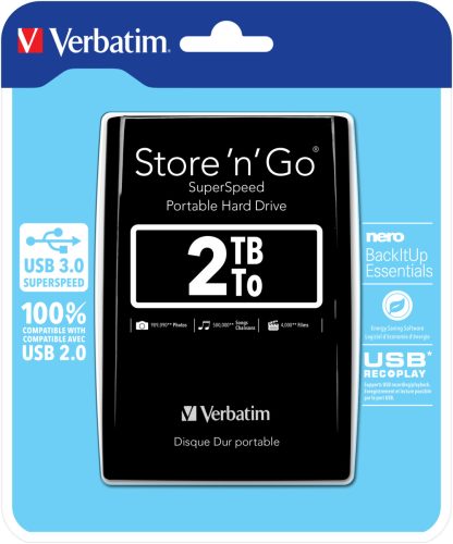 Verbatim Store 'n' Go external hard drive